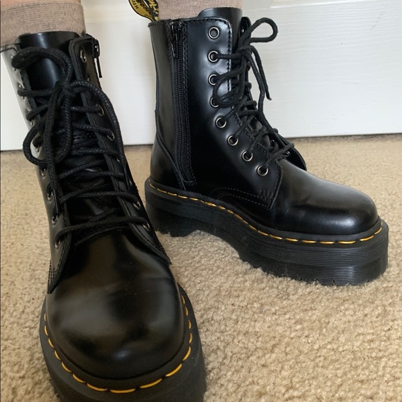 dr martens- jadon platform authentic leather boots - Picture 13 of 15